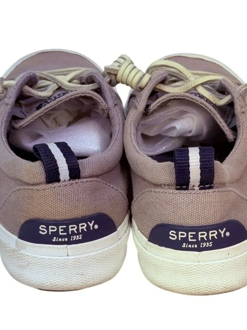 Sperry Top Side Women's Size 6 Gray Canvas Sneaker Shoes